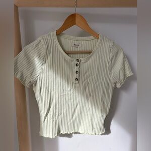 Madewell Cropped T Shirt Size M